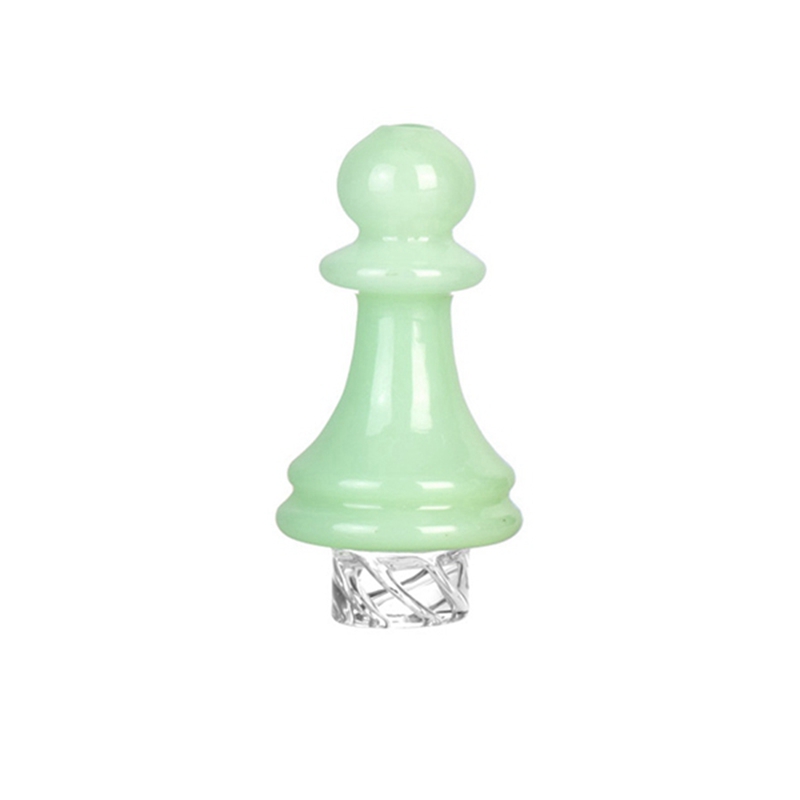Latest 30MM Smoking Portable Colorful Chess Piece Thick Glass Handmade Bubble Carb Cap Nails Dabber Bong Oil Rigs Hookah Shisha Waterpipe Bowl Bubbler Tip Hat DHL