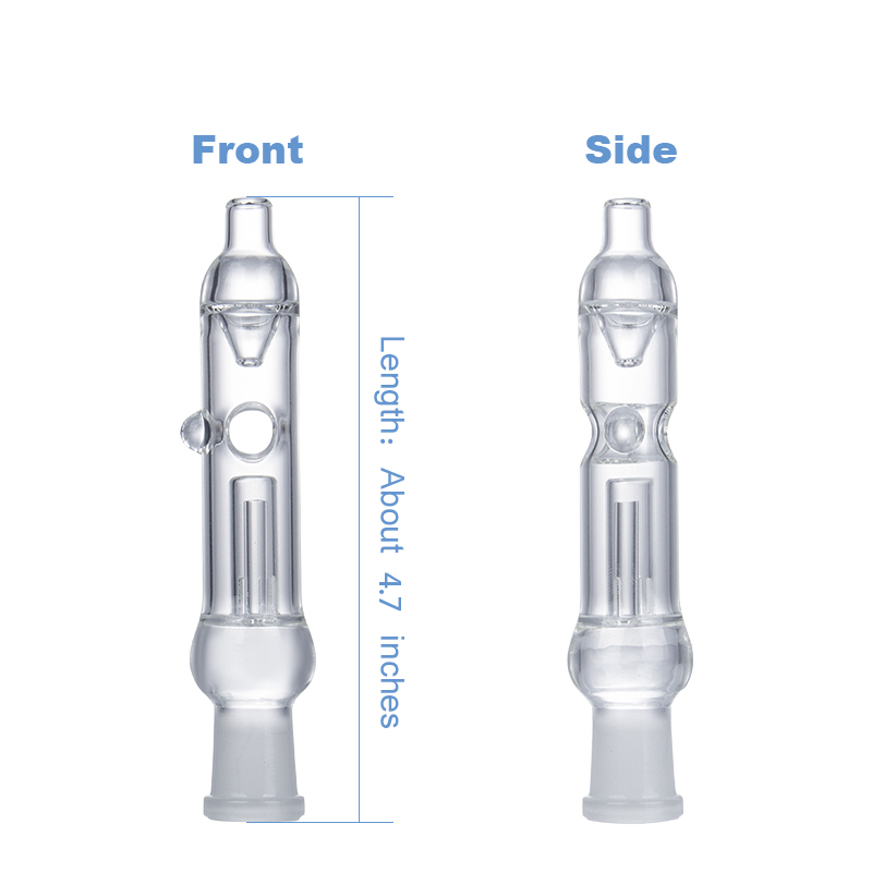 Kit de fumantes CSYC NC018 Prevenções de filtro de vidro de refluxo com unhas de titânio de 14 mm ou 100% de cota de quartzo de quartzo dab zipper estojo