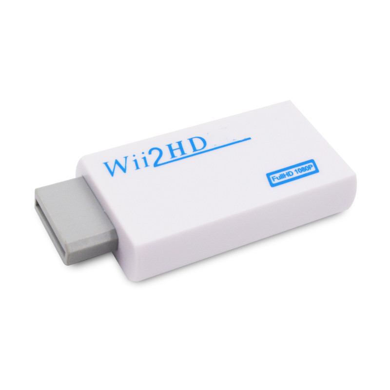 atacadista de fábrica Conversor de adaptador Wii para HUB 3,5 mm Áudio Wii2HDTV Mini Adaptador de saída de vídeo para suporte a monitor HDTV 720P 1080P com bolsa