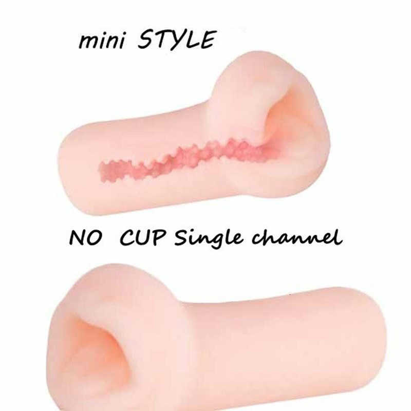 Double Head Male Masturbation Cup Penis Pump Machine Erotic Flashlight Shape Vagina Real for Men Aircraft