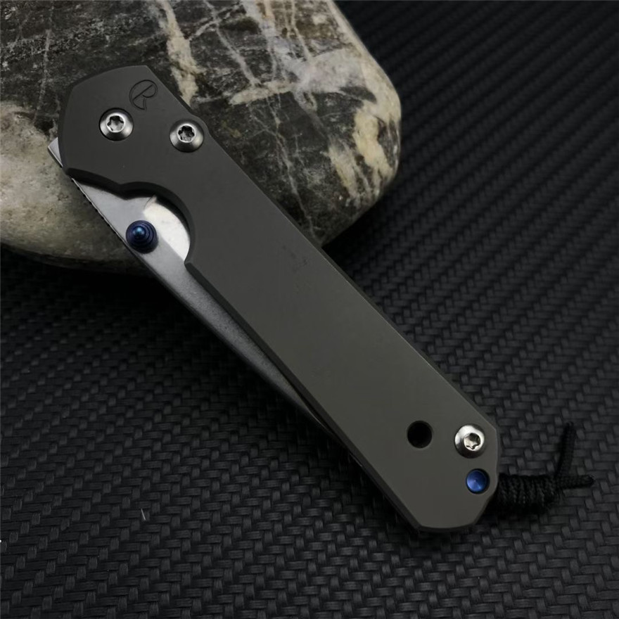 Hett försäljning! Chris Reeve Sebenza Small Knifes CR Folding Knives CNC Milling Titanium Mercerized Handle Pocket EDC BM40 Tool