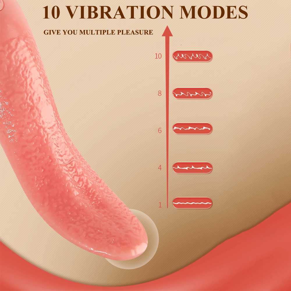 Massaggiatore Leccare la lingua Vibratore Donna G Spot Stimolatore clitorideo Mini clitoride capezzolo ricaricabile Masturbatore femminile