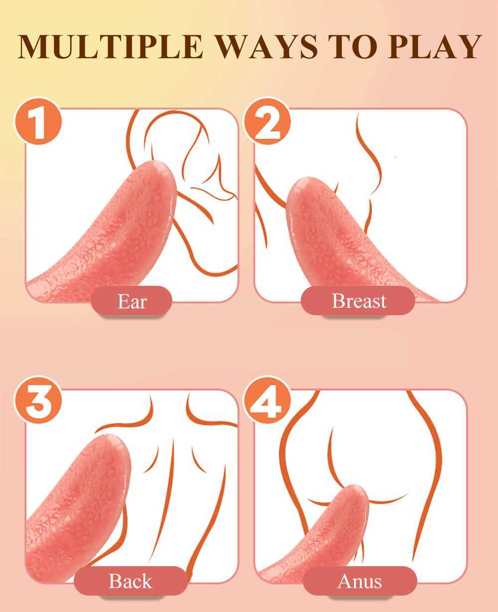 전기 시뮬레이션 핥기 혀 딜도스 진동기 여성을위한 G- 스팟 음핵 자극기 여성 자위기