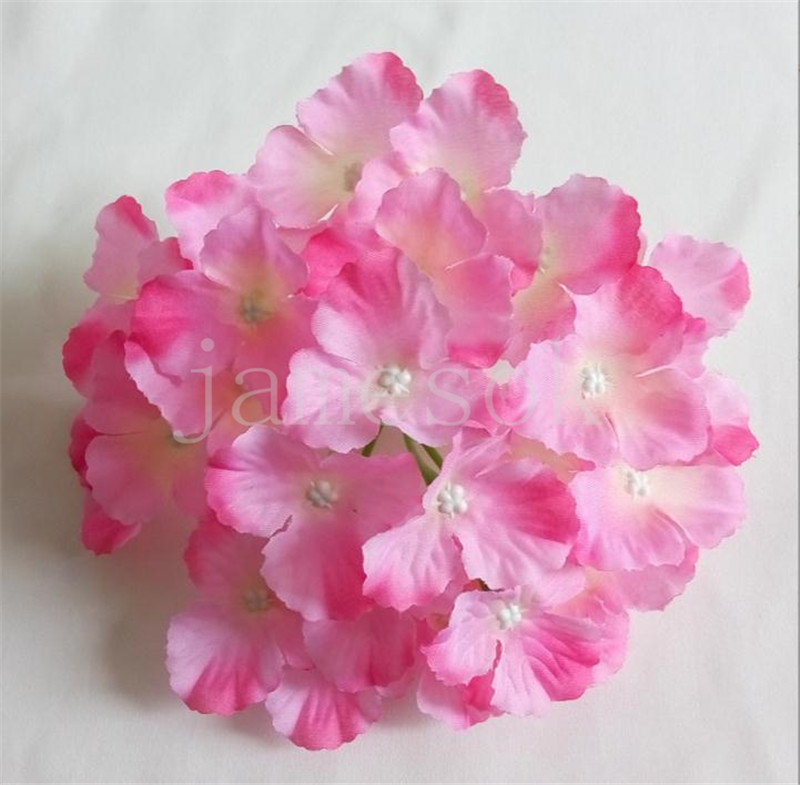 Simulated hydrangea head 18cm Amazing colorful decorative flowers for wedding party luxury artificial Hydrangea silk DIY flower decoration df135