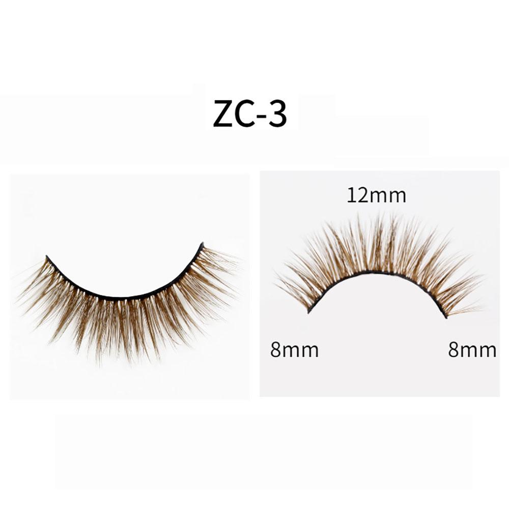 Borstar Magnetiska ögonfransar 1/3D Magnet Eyeliner Natural False Lashes Watertproof Longing Brown Eyelash Extension Makeup Tools