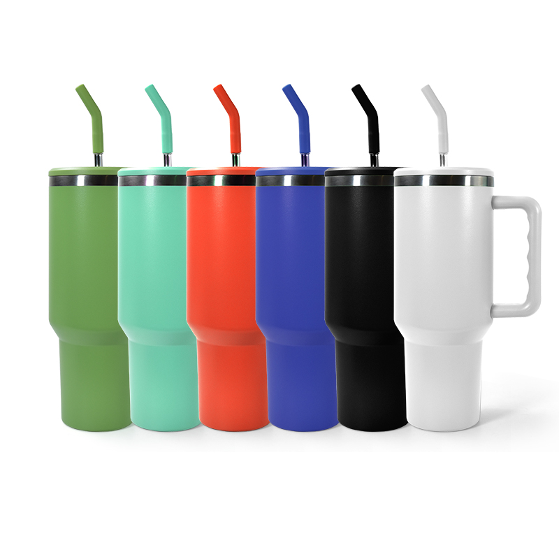 40oz car cup 3.0 Sports Kettle Outdoor Portable Drinking Stainless Steel Spraying Cup Big Capacity Coffee Mug with Lid with metal straw L01