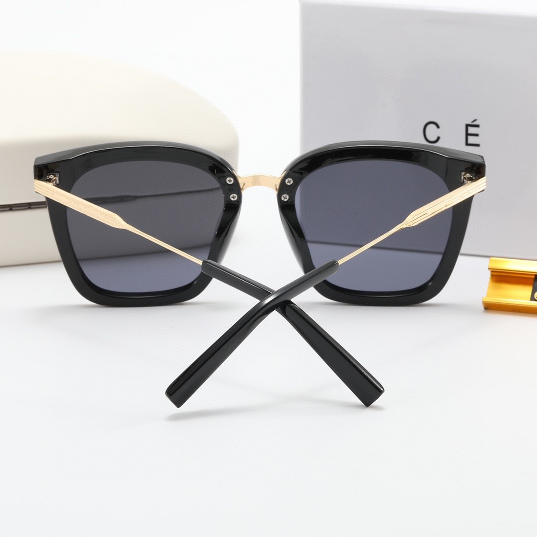 Designer Sonnenbrille Marke Klassische Pilot Sonnenbrille Mode Frauen Sonnenbrille UV400 Metall Runde Rahmen Spiegel Objektiv mit Box245D