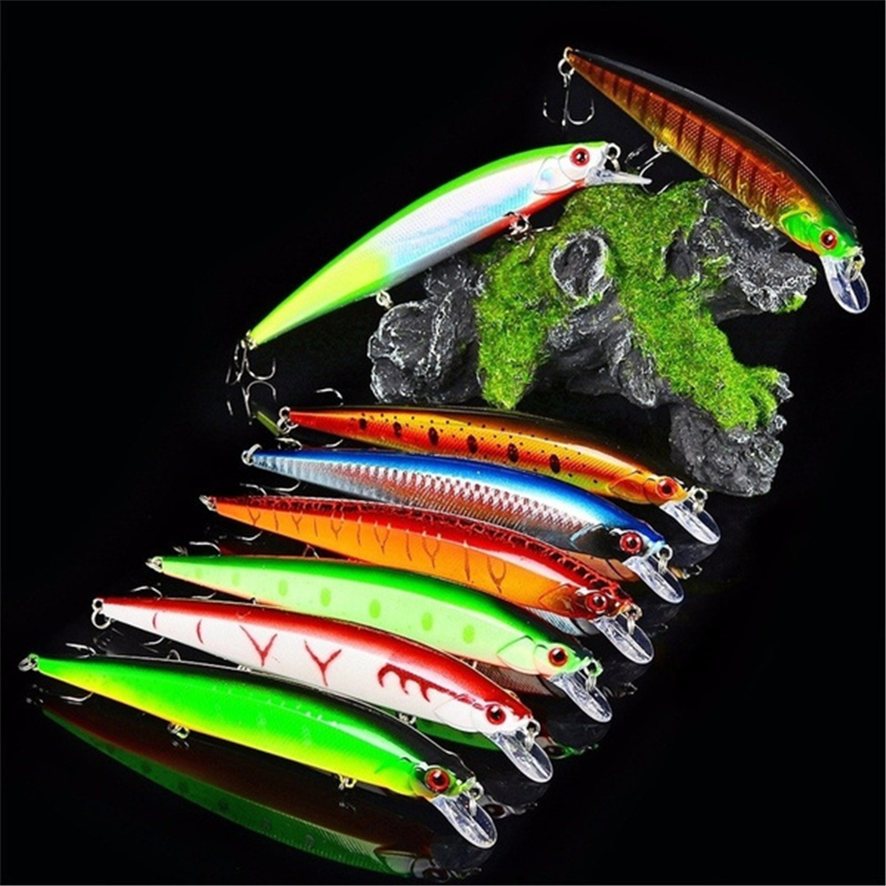 Appâts Leurres Réaliste Wobbler Leurre De Pêche 3D Yeux 14cm185g Minnow Artificielle Dur Appâts Flottant avec 6 # Crochets 230530