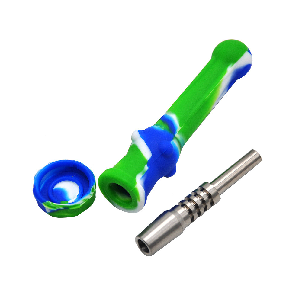 Smoking Pipes New silicone pipe Containing high-quality titanium nails