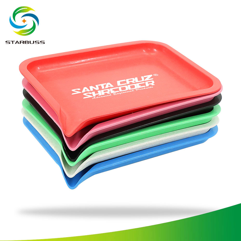 Smoking Pipes Plastic cigarette tray, degradable plastic mini holding tray, 20 * 14.5cm operating tray