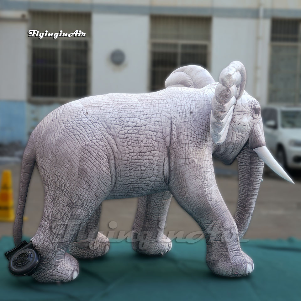 Geçit töreni şovu için gerçek büyük şişirilebilir fil büyük hayvan maskot balonu