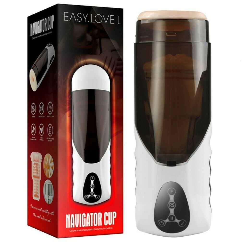 Masturbateur automatique pour homme, tasse de succion chauffante, avion télescopique, Machine à point culminant du vagin réel, pour homme adulte de 18 ans