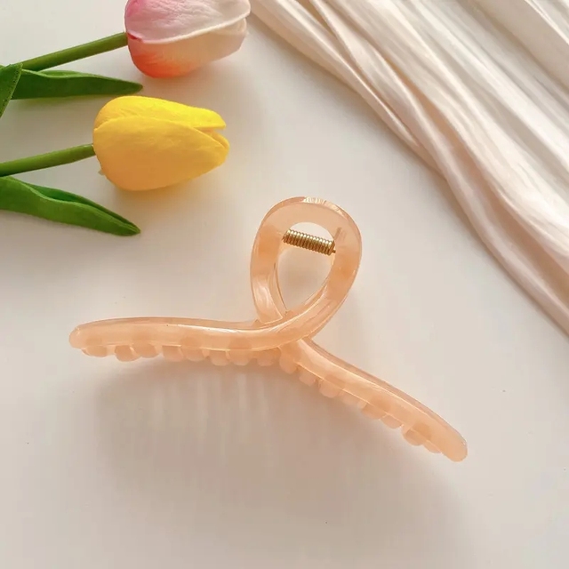Clip artigli capelli in plastica cava con croce in gelatina trasparente di nuova moda coreana oversize da 13 cm accessori capelli ragazze da donna