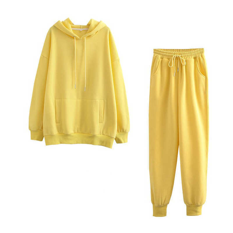 Tracksuits Women's casual sweatshirts pants lounge sportswear autumn and winter clothing hoodies thick sets P230531