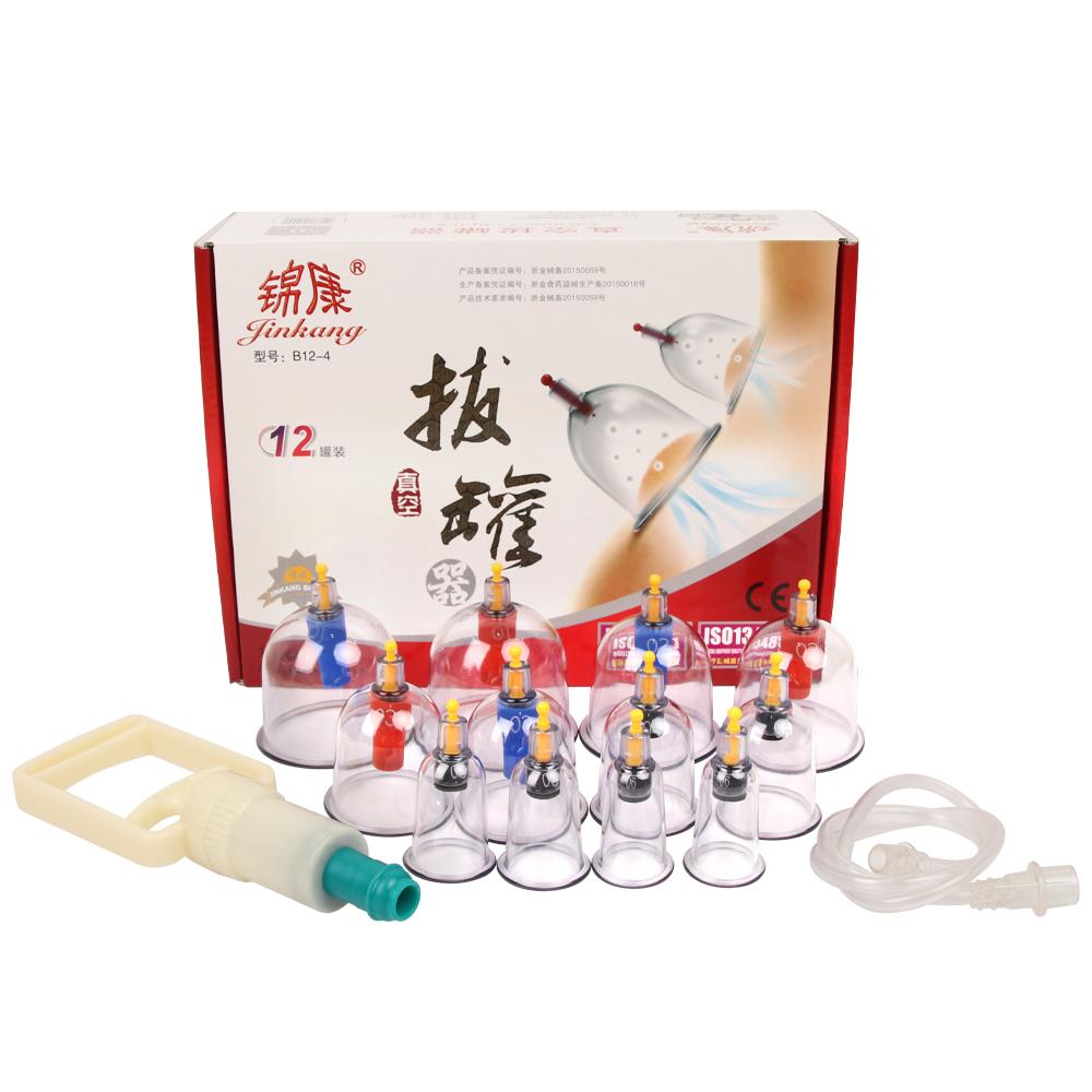 Massager 12 Cans Massage Suction Cups For The Body Massager Ventous Anti Cellulute Pull Out Vacuum Apparatus Massage Cupping Therapy Set