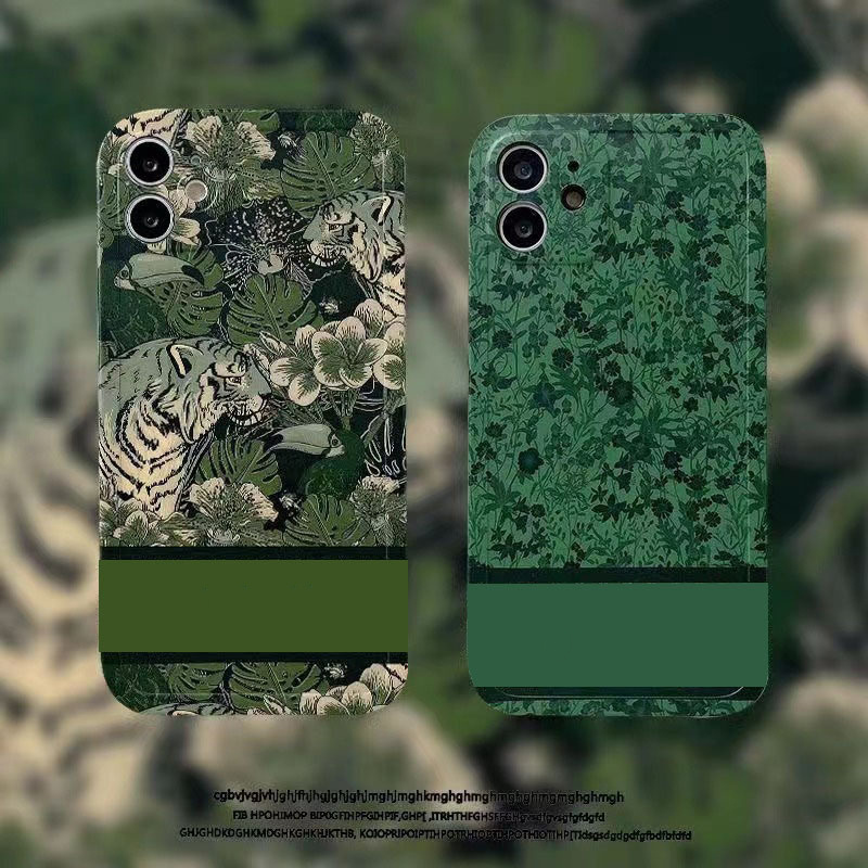 New Green Forest Luxury Designer Phone Case Classic Fashion Massion Home Cases for iPhone 14 12 13 Pro Max