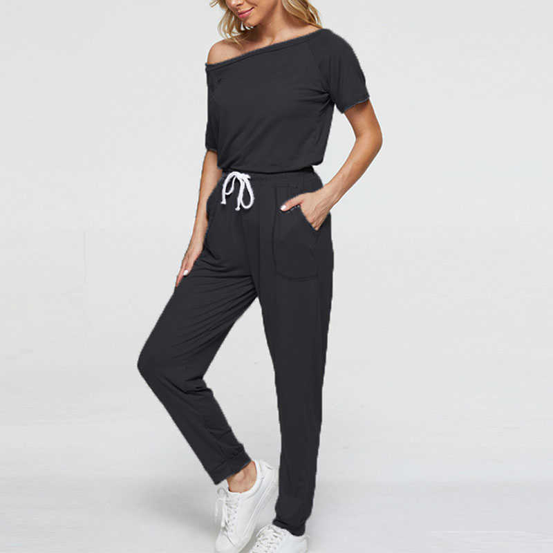 Tracksuits New Outdoor Sports Women's Gym Running Set Two Piece Solid Long Sleeve Sportswear P230531