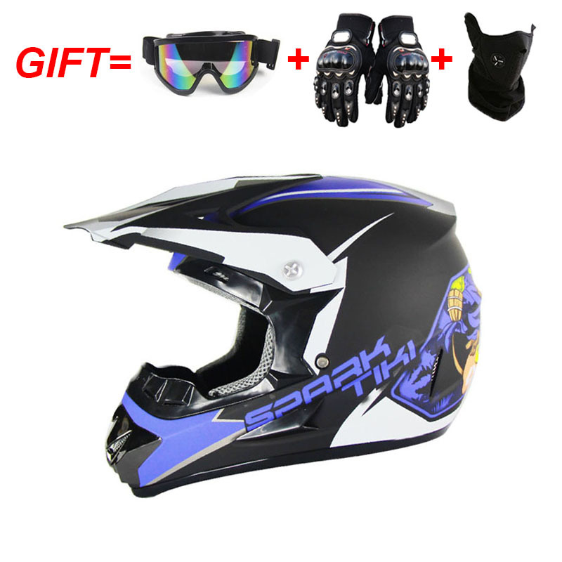 Motosiklet Kask S M L XL Erkek Femail Off Yol ATV Çapraz Motokros Kaskları Goggles Maske Eldivenleri ile Motosiklet Motosiklet