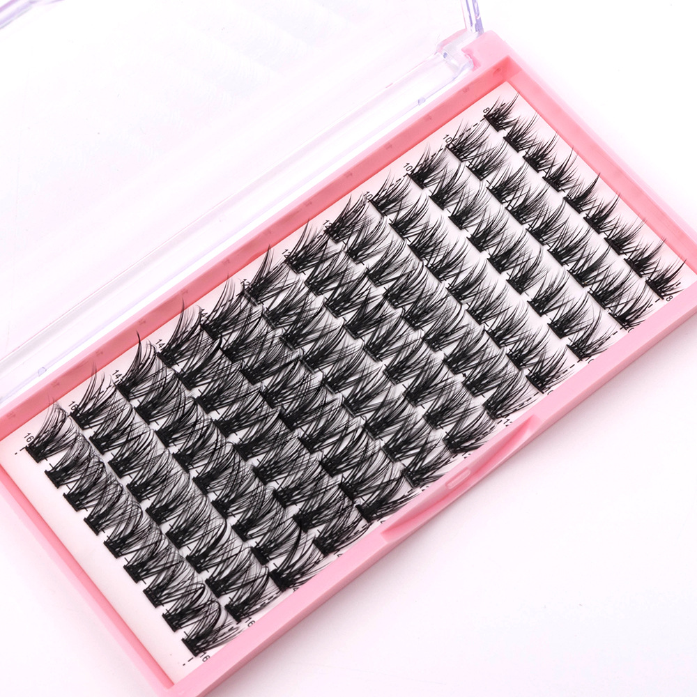 Lash Cluster blandar 8mm till 16 mm individuella fransar 108/72 kluster False Eyelash Individuella fransar DIY Cluster Eyelash Extensions At Home