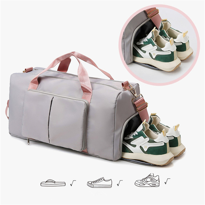 LL-238 Unisex Yoga Handbags Travel Beach Duffel Bag Shoulder Bags Waterproof Gym Fitness Exercise Cross Body Bags Dry Wet Separation Stuff Sacks