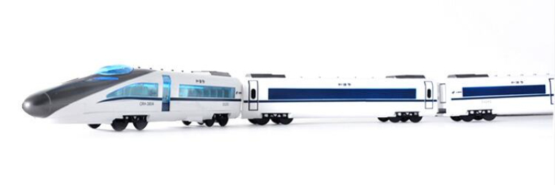 Höghastighets RC Train Model 2.4G 114cm En nyckel för att öppna dörrljudeffekter Fjärrkontroll Subway High-Speed ​​Bullet Train Model