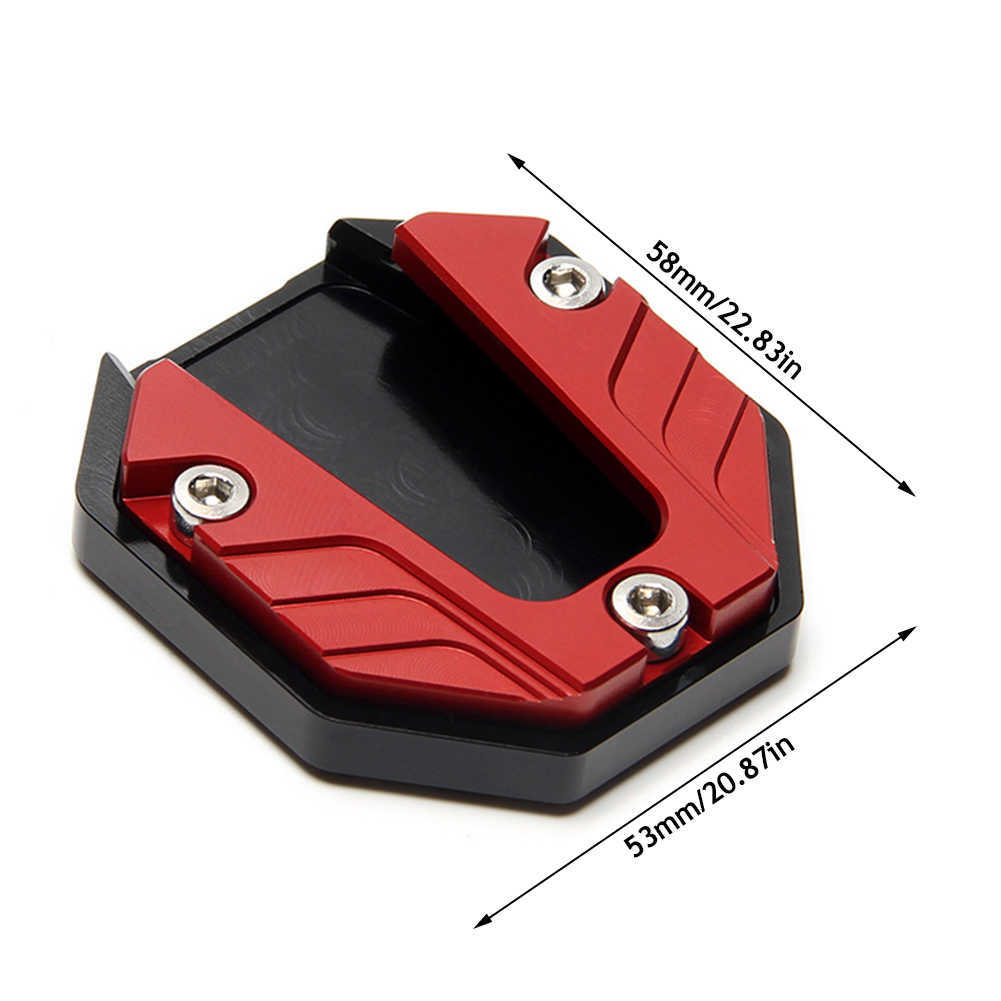 Universal Scooter Motorcycle Bike Kickstand Extender Ayak Tarafı Stand Uzantı Pad Destek Plakası Kaç Önleyici Taban