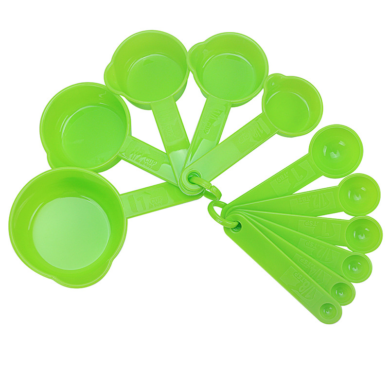 Home Kitchen Baking Accessory Plastic Measuring Cups Spoons Set Professional Coffee Salt Flour Sugar Scoop