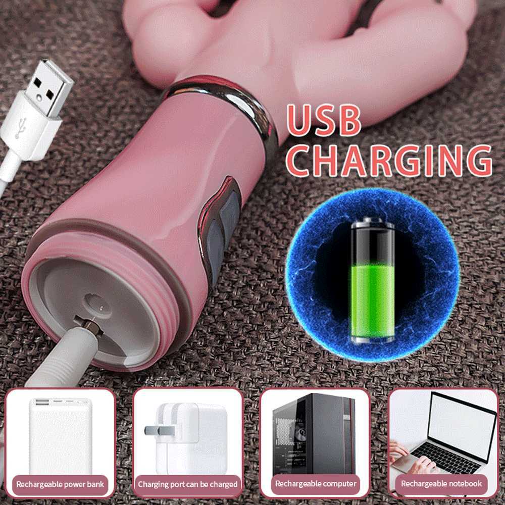 Vibromasseur 3 pouces gode lapin étanche Usb magnétique Rechargeable clitoris Anal pour femmes Couples boutique