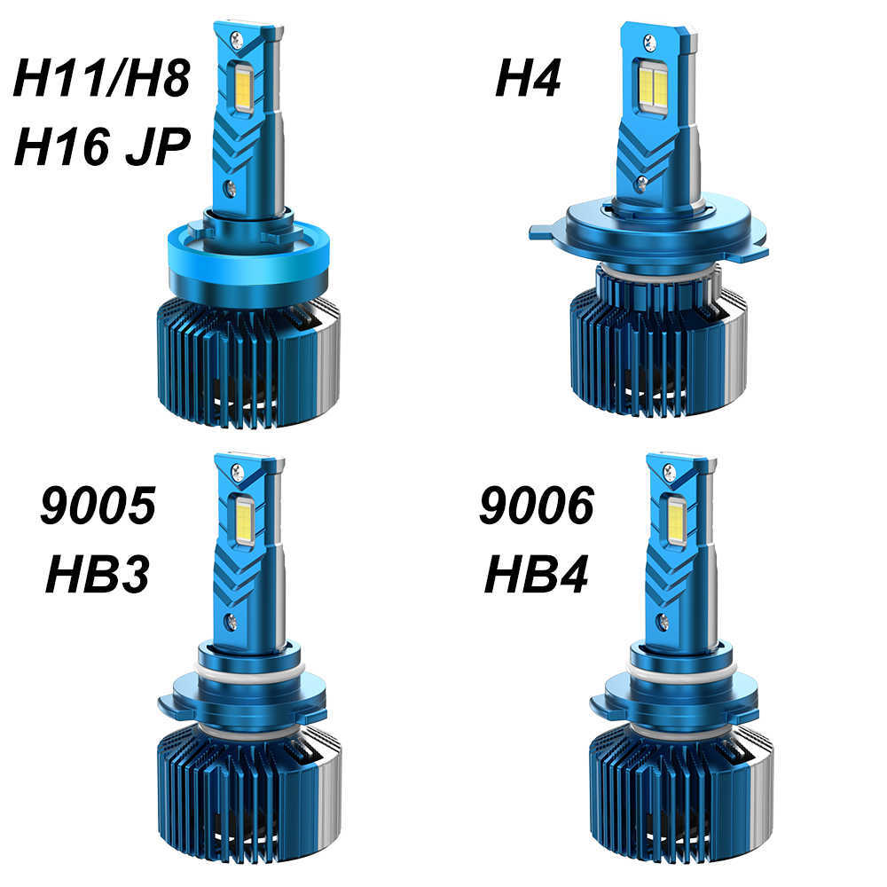 Novos faróis de LED V68 CANBUS 6000K H4 H11 H8 H9 9005 9006 HB3 HB4 EXTREMAM