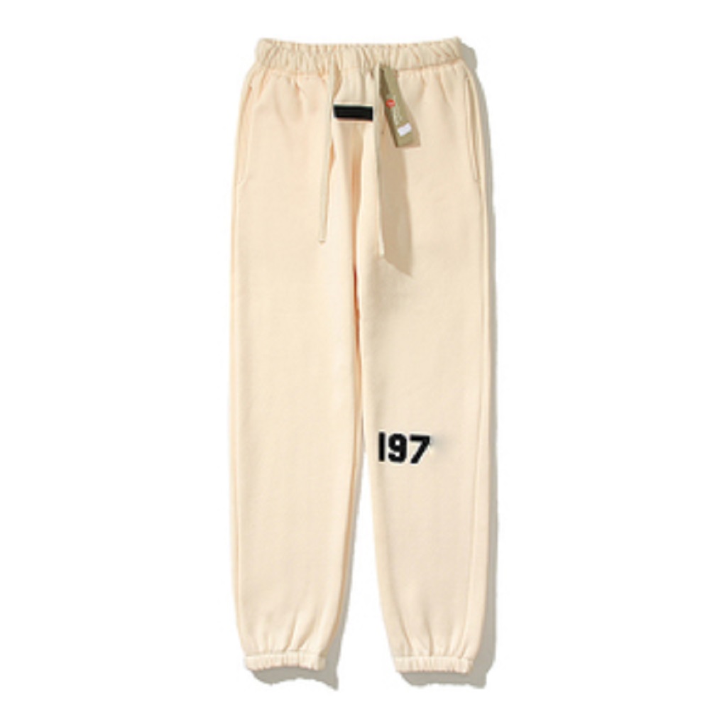 Designer's set pants for men and women's technology workwear, sports pants, fleece insulation, and leg binding design for men's outdoor sports pure cotton pants