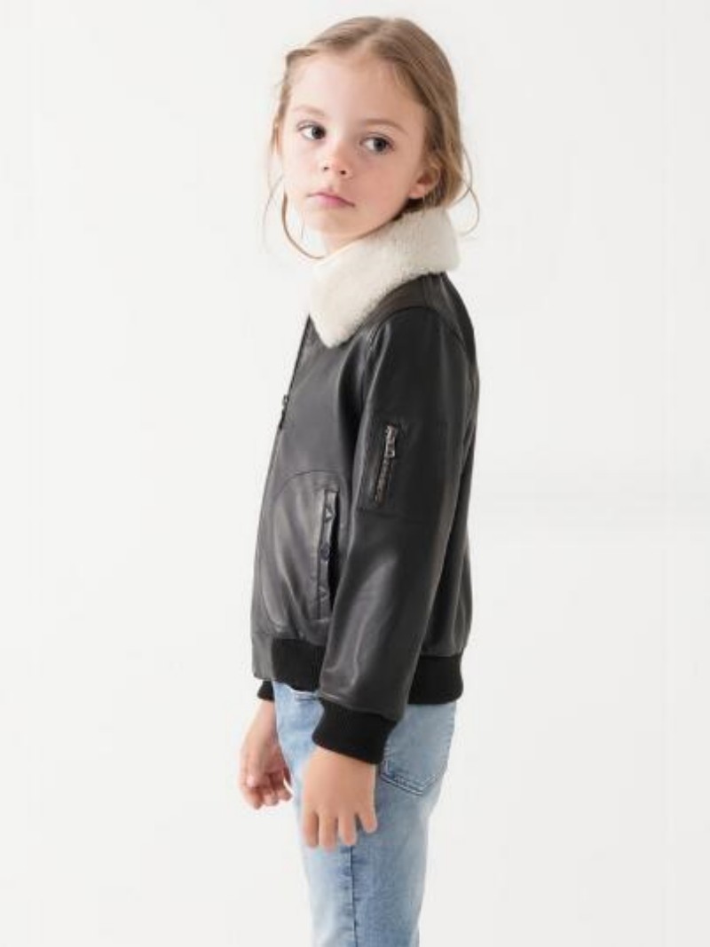 2024 neue Mode Überlegene Weiche Pu Leder Mantel Revers Kragen Winter Jacken Temperament Trend Mantel Kinder Kleidung Jungen und Mädchen jacke