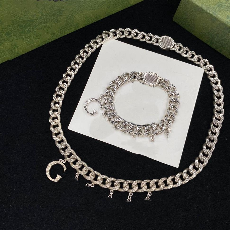 Letter Designer Naszyjnik Choker do unisex bransoletki Złoty łańcuch Złoty łańcuch zaopatrzenie w urok stali nierdzewnej Bransoletka 280o