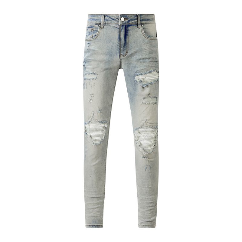 diseñadores de jeans para hombre jeans badfriend jeans negros pantalones de diseñador jeans badfriendjeans morados jeans apilados hombres jeans uomo jeans slim fit agujero rock revival ruina agujero