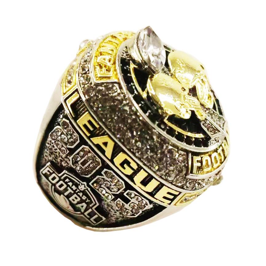 Fantasy Football Championship Ring med Stand Full Size 8-14 Drop 259n