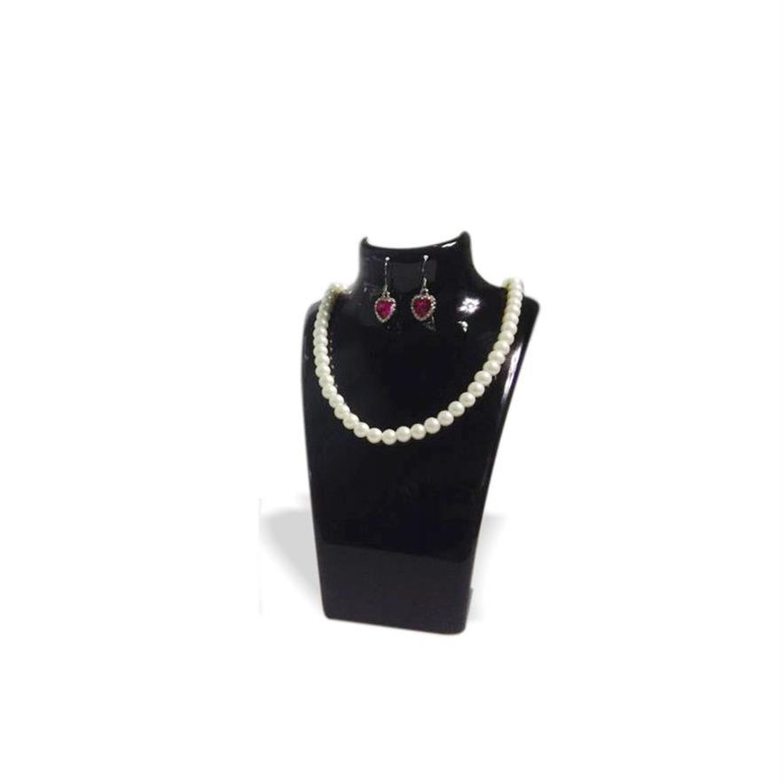 3 x présentoir de bijoux de mode buste acrylique bijoux collier boîte de rangement boucle d'oreille pendentif organisateur ensemble d'affichage support support Mannequin2223