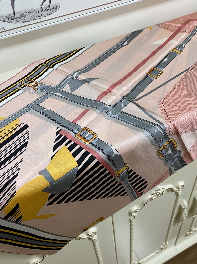 Vierkante damessjaal 100% twill zijde materiaal printpatroon mooie sjaals maat 110cm -110cm