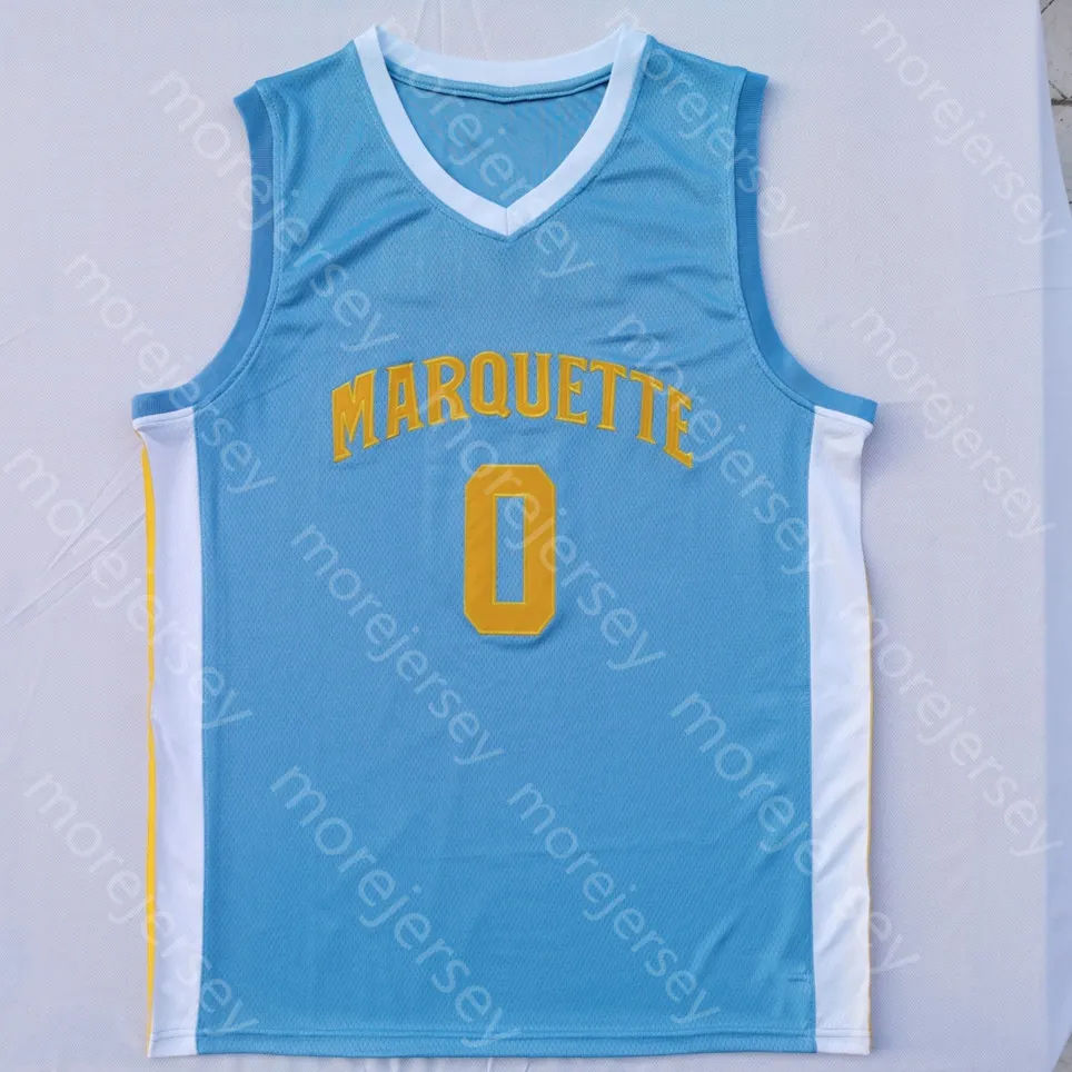 Marquette Golden Eagles Basketball Jersey NCAA College Kam Jones Prosper Oso Ighodaro Tyler Kolek David Joplin Stevie Mitchell Butler Crowder Wade Howard