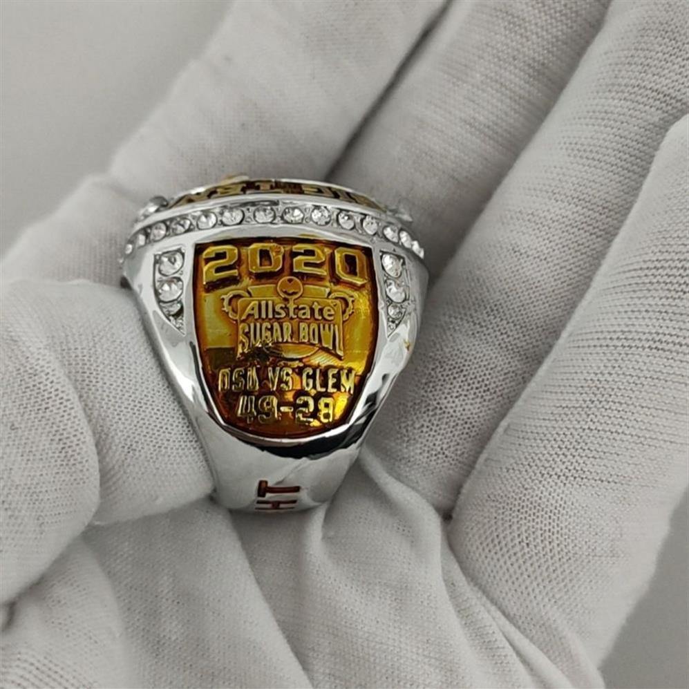 Ohio State University Champions Ring 2020 Big Ten All State Sugar Bowl Football Head DOACH Championship Rings3379