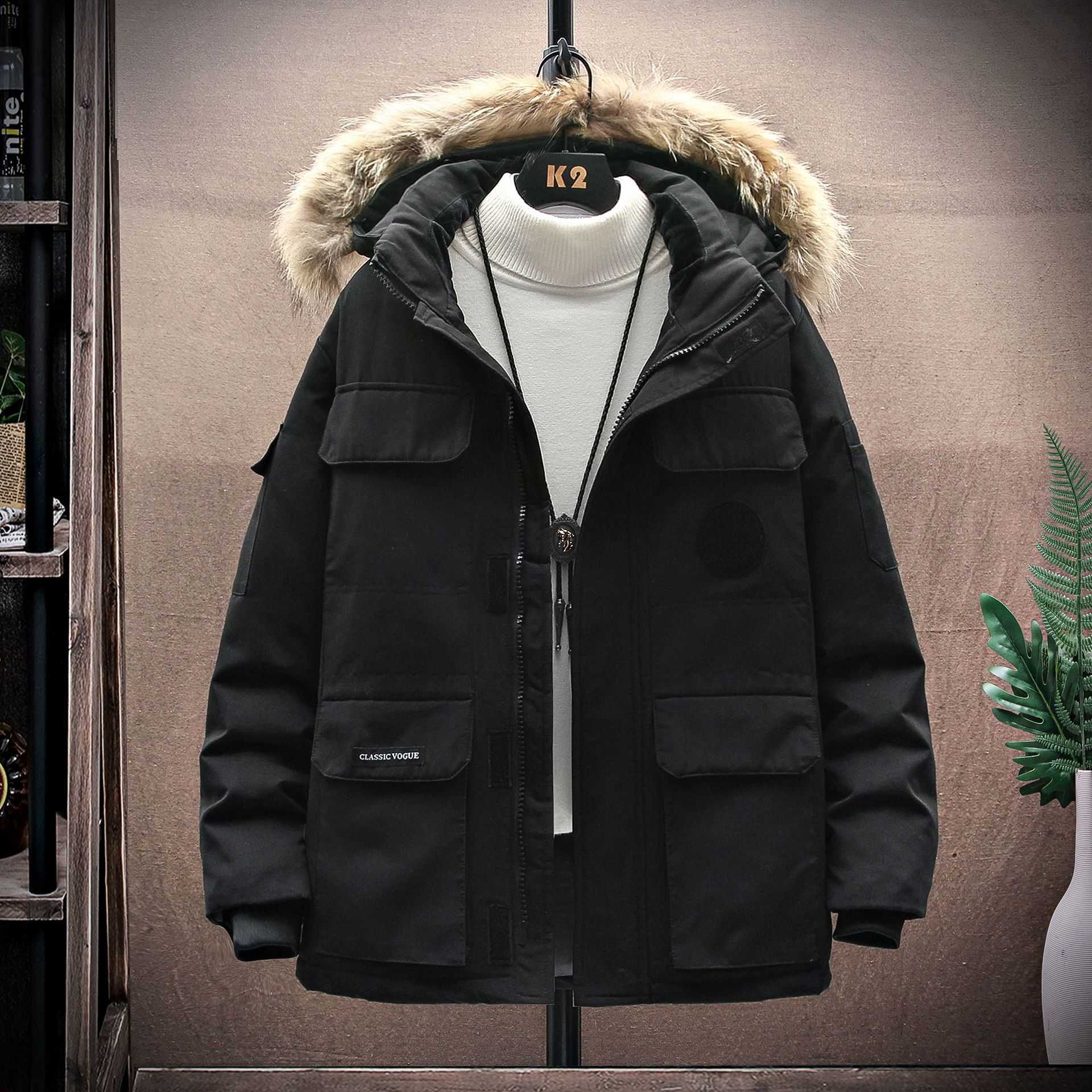 Parkas de plumón para hombres Nuevas damas y amantes de los hombres Chaqueta de plumón Trabajo canadiense Parker Tide Goose Coat Magic Label Su7c