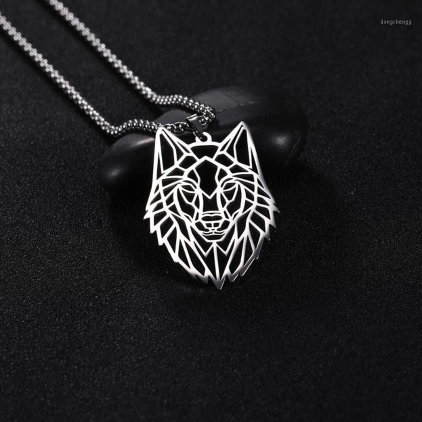 Hanger Kettingen LIKGREAT Punk Wolf Ketting Voor Mannen Vrouwen Trendy Holle Dier Tijger Leeuw Gothic Rvs Jewelry1835