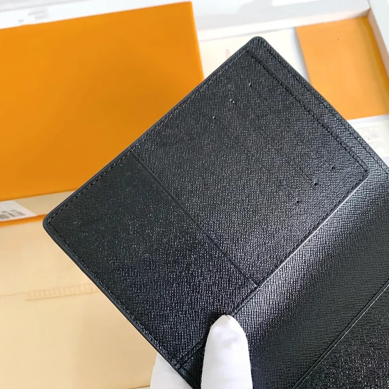 Wholesale designer bags passport bag card holder men luxury wallet women travel document bag leather black card holder coin wallet pocket inside slot pocket