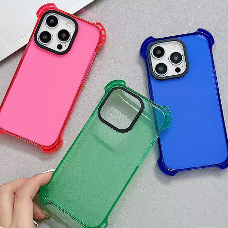 Super cztero-rogowy anty-opadający 2,5 mm zagęszczony TPU Cele Telefone Case Super Airbag Soft Guma Ochronna obudowa dla iPhone15promax 14 Plus iPhone 13 Pro 12 Pro 14 Pro Max 12