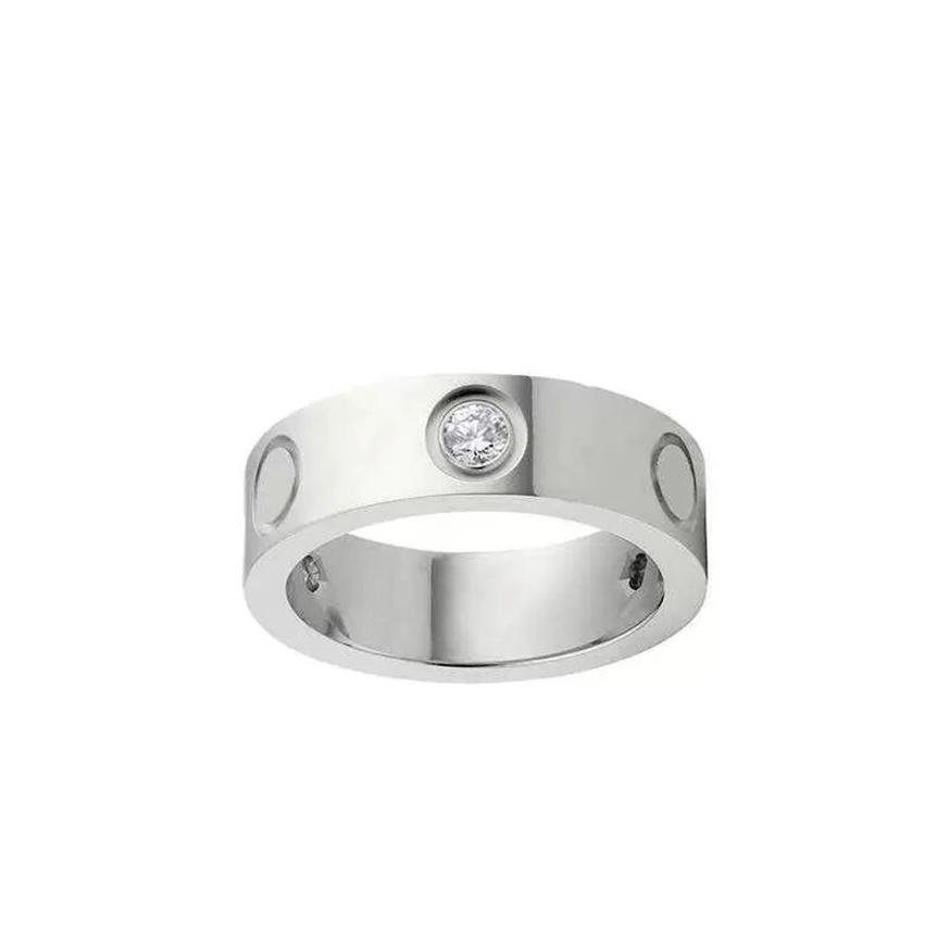 Bandringe, Designer-Ring, Schmuck, Roségold, Sterlingsilber, Titanstahl, Diamantringe, einzigartiges Versprechen für Herren, Damen, Teenager, Mädchen, c234V