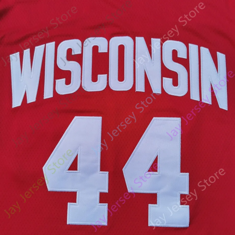 Wisconsin Badgers Basketball Jersey NCAA College Nate Reuvers Brad Davison Tyler Ben Carlson Jonathan Davis Lorne Bowman II Crowl King