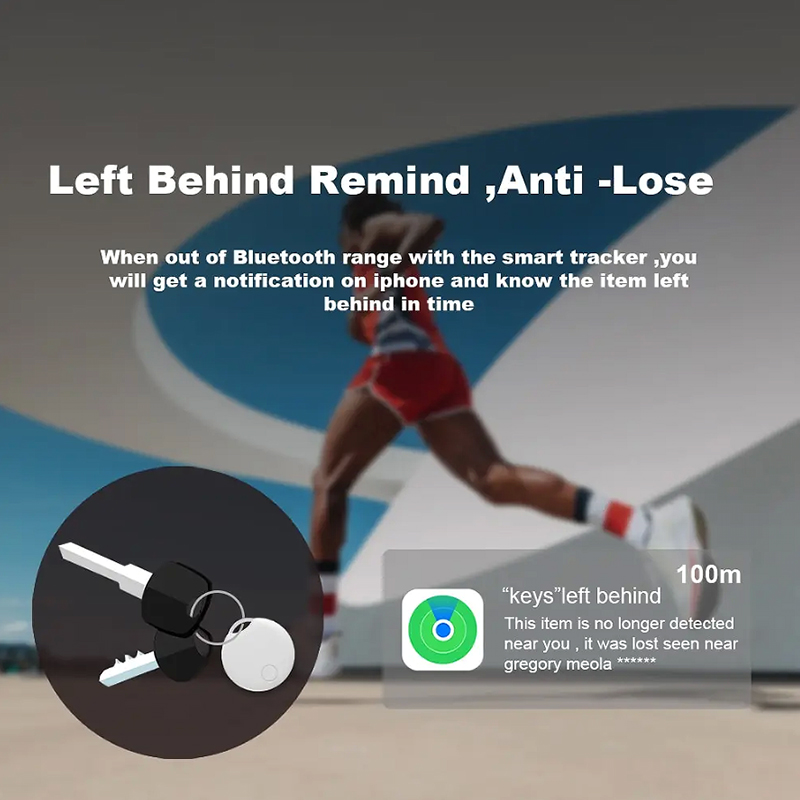 Apple을 통한 에어 태그 교체 용 Bluetooth GPS 추적기 가방 병 카드 지갑 자전거 키 파인더 MFI Smart itag를 찾으십시오.