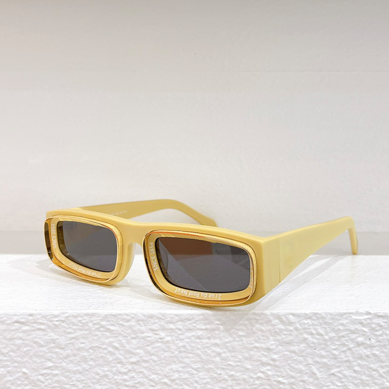 Heiße Herren-Sonnenbrille mit einfachem Rahmen, Designer-Sonnenbrille für Männer, Frauen, Mann, Retro-Brille, 2602-Stil, quadratisch, Outdoor-Modewoche, Modell, UV400-Schutzlinse, kommt mit Originalverpackung