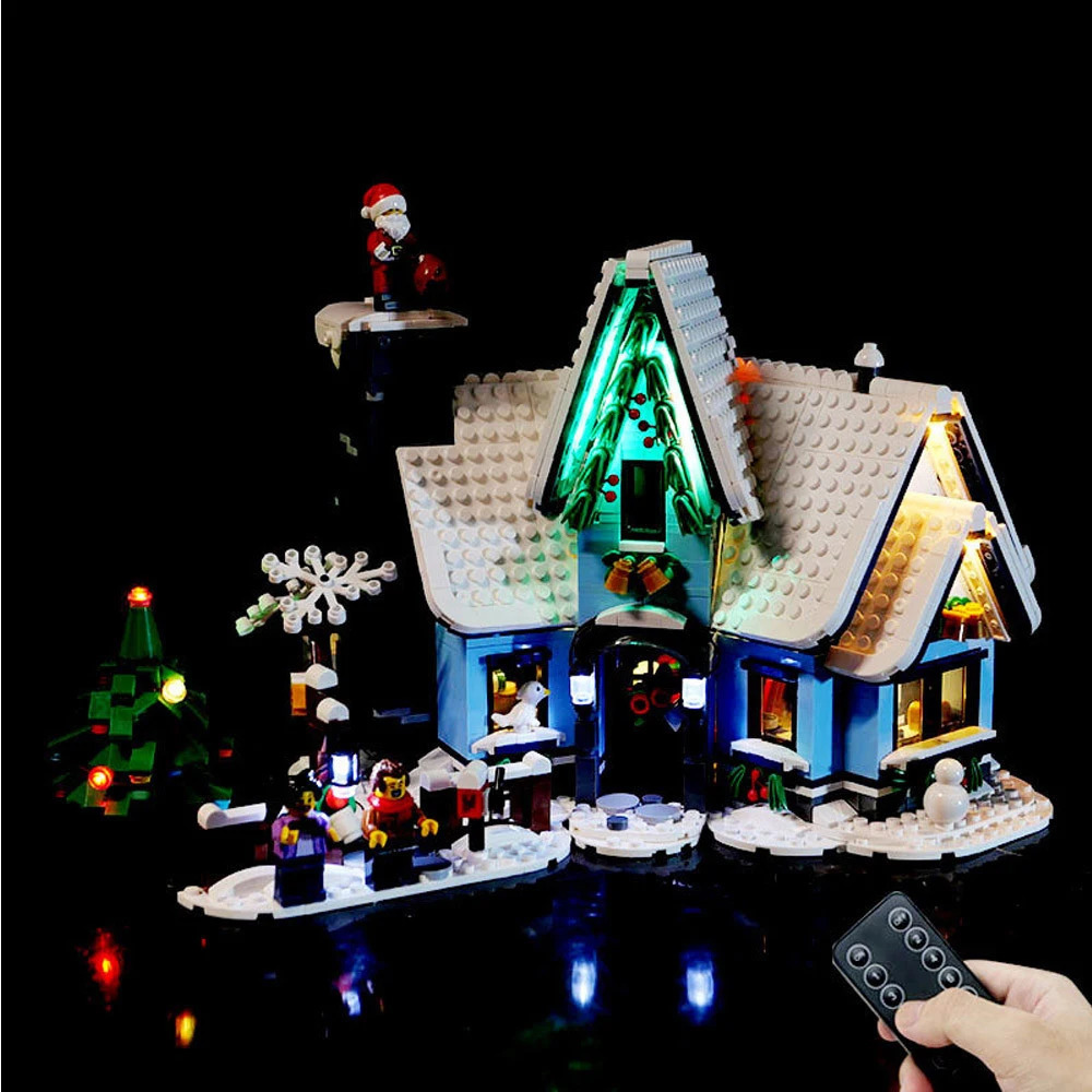 Kit di luci a LED forniture di giocattoli di Natale 10293 Il set di blocchi di costruzione Visita NON include i mattoni modello Giocattoli regalo di Natale fai-da-te 231130