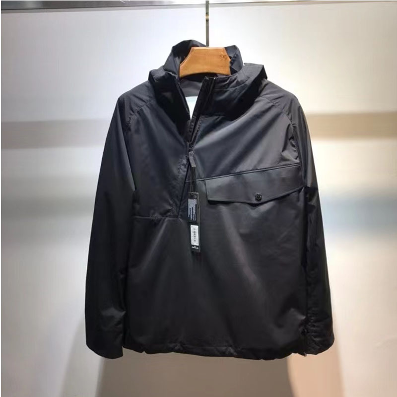 Nouveau Automne Hiver Hommes Veste Vestes d'extérieur Décoration À Capuche Topstoney Veste Unisexe Couple Confortable Tissu Tendance Casual Coupe-Vent Veste Femmes