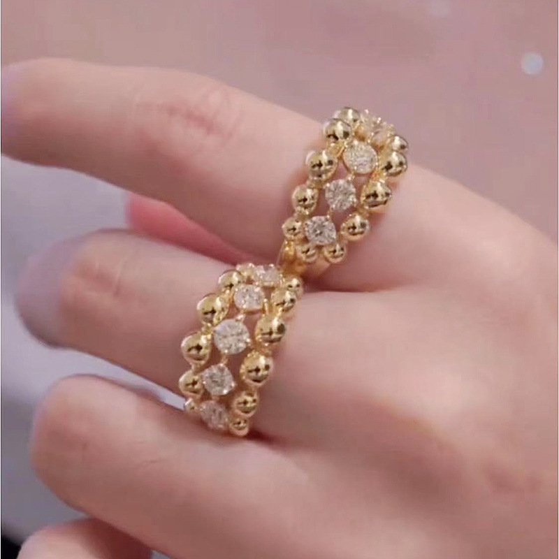 Anillo de diamante de moissanita de oro de 14K, anillos de boda para fiesta de Plata de Ley 925 100% auténtica para mujer, joyería de compromiso nupcial