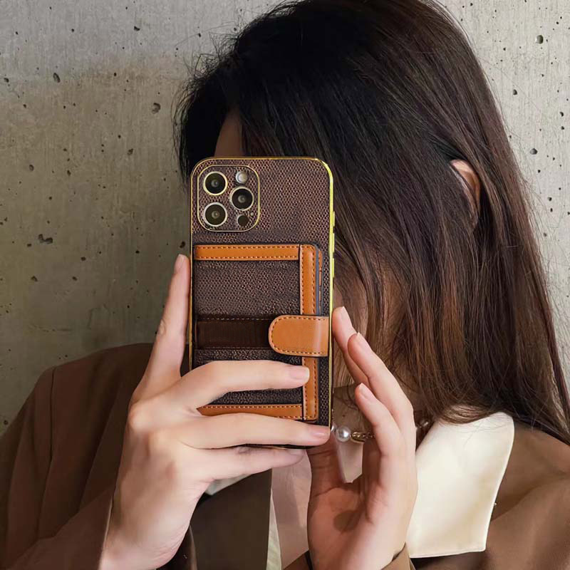 Luxury phone case suitable for iPhone 15 Pro Max 15 14 PLUS 12 13 11 14 Pro Max X XS XR XSMAX Fashion Designer PU Leather Clip Luxury Samsung S23U NOTE 10 10P 20U Case